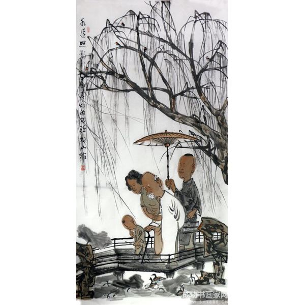 《水邊照影》