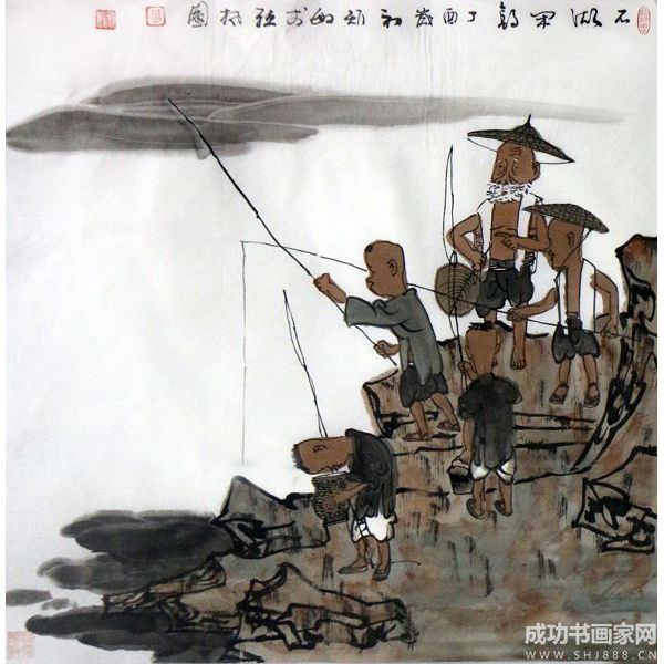 《石湖閑釣》