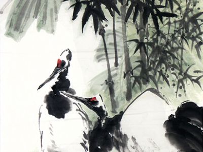 寫意言志 以鶴傳情 ——西北師范大學韋自強教授花鳥畫作（《西部成功書畫家》刊載）簡析