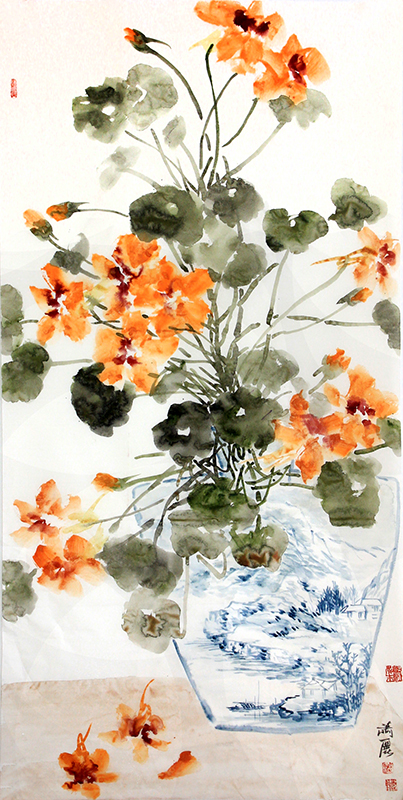 鋪錦列繡 繁花滿眼——當代女畫家蕭麗花鳥畫作（《西部成功書畫家》刊載）賞讀