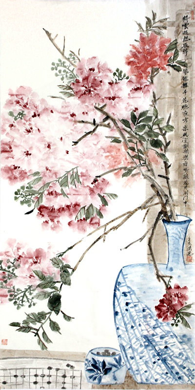 鋪錦列繡 繁花滿眼——當代女畫家蕭麗花鳥畫作（《西部成功書畫家》刊載）賞讀