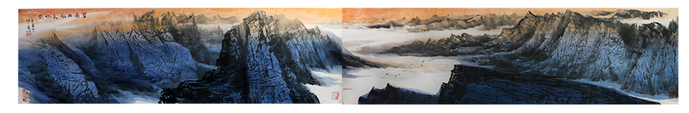 筆墨含詩情 墨彩出新意——《西部成功書畫家》刊載向中林先生山水畫賞析