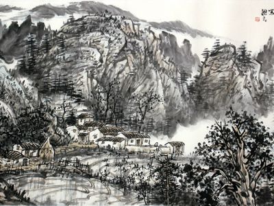 皴筆沉著 寄情家山——惠州美協(xié)主席楊昶元先生作品（《西部成功書畫家》刊載）簡析