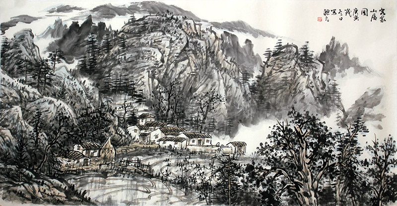 皴筆沉著 寄情家山——惠州美協(xié)主席楊昶元先生作品（《西部成功書畫家》刊載）簡析