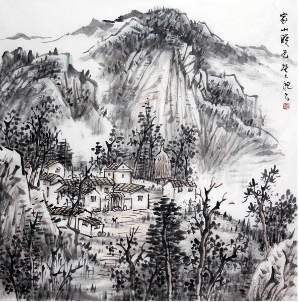 皴筆沉著 寄情家山——惠州美協(xié)主席楊昶元先生作品（《西部成功書畫家》刊載）簡析