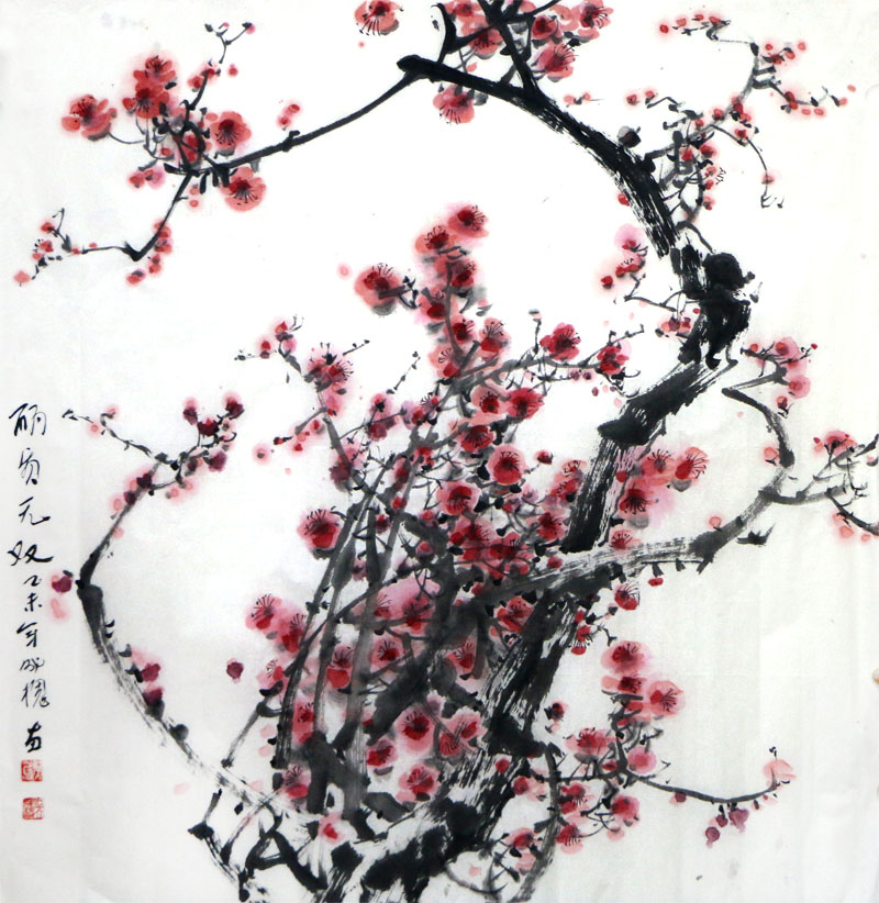 紅梅花兒開  冰心迎春來——《西部成功書畫家》刊載遼寧美協(xié)顧問吳成槐先生紅梅讀后感