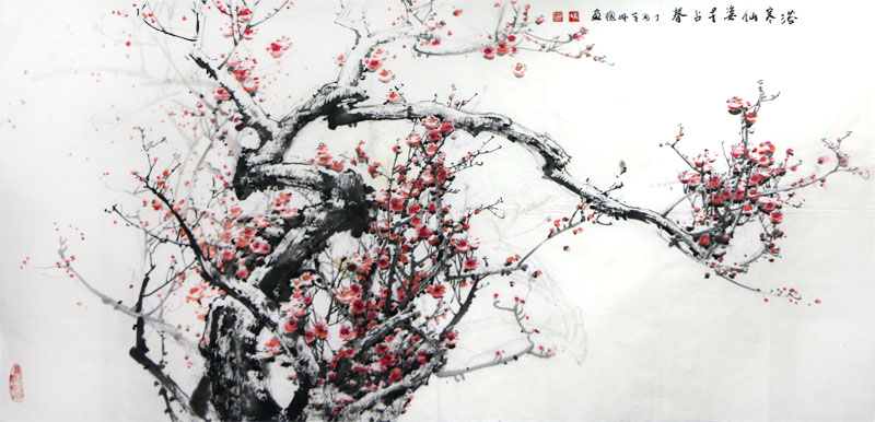 紅梅花兒開  冰心迎春來——《西部成功書畫家》刊載遼寧美協(xié)顧問吳成槐先生紅梅讀后感