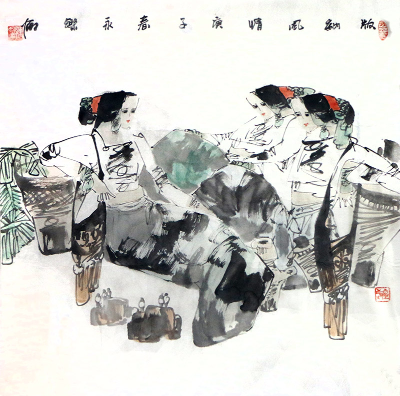 筆立形姿 線律生采——云南美協常務副主席陳永樂先生畫作在“成功美術館2024迎新春當代書畫名家邀請展”展出