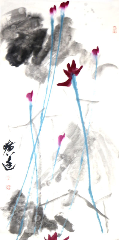 簡逸深邃  寧靜致遠——讀徐曠達先生的荷花畫作（《西部成功書畫家》刊載）漫語