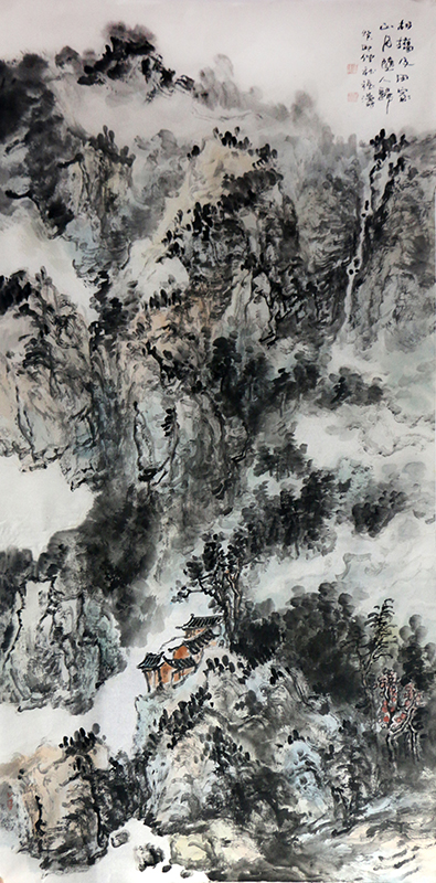 筆舞山河 墨暈云煙——平涼美協主席張濤作品在“成功美術館2024迎新春當代書畫名家邀請展”展出
