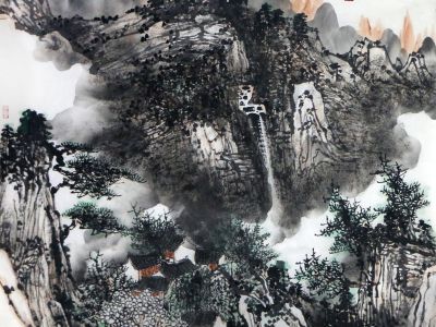 墨彩秀潤 山水清幽——胡九軍先生山水作品入展“成功美術館2024迎新春當代書畫名家邀請展”