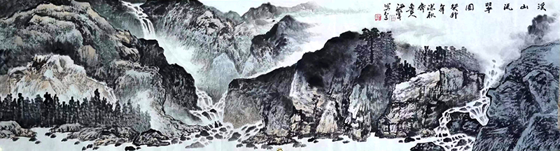 以自然為師 為生活而畫——河南山水畫家梁軍先生作品在“成功美術館2024迎新春當代書畫名家邀請展”展出