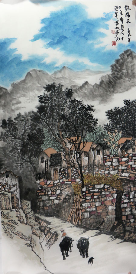 以自然為師 為生活而畫——河南山水畫家梁軍先生作品在“成功美術館2024迎新春當代書畫名家邀請展”展出