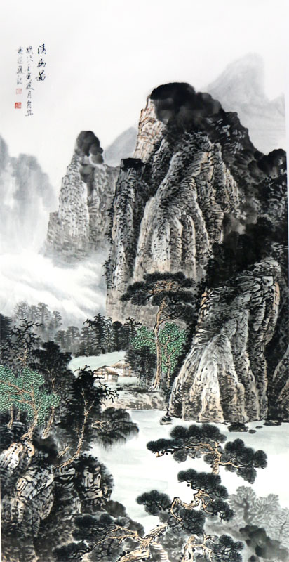 山水清音 清幽逸遠——孫自安先生山水作品在“成功美術館2024迎新春當代書畫名家邀請展”展出