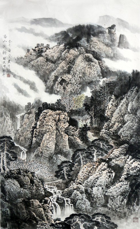 山水清音 清幽逸遠——孫自安先生山水作品在“成功美術館2024迎新春當代書畫名家邀請展”展出