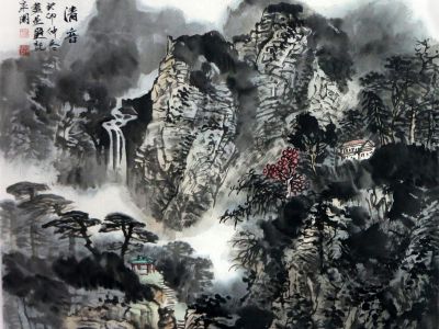 山水清音 清幽逸遠——孫自安先生山水作品在“成功美術館2024迎新春當代書畫名家邀請展”展出
