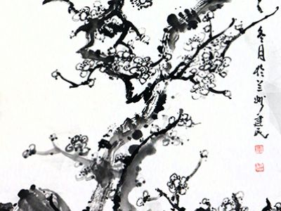 筆行老梅蒼 落墨報春香——甘肅工筆畫協會主席李建民先生畫作在“成功美術館2024迎新春當代書畫名家邀請展”展出
