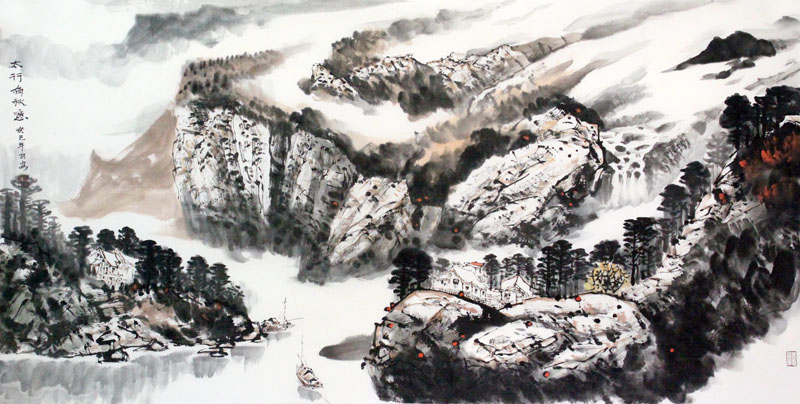 山水清音 清幽逸遠——孫自安先生山水作品在“成功美術館2024迎新春當代書畫名家邀請展”展出