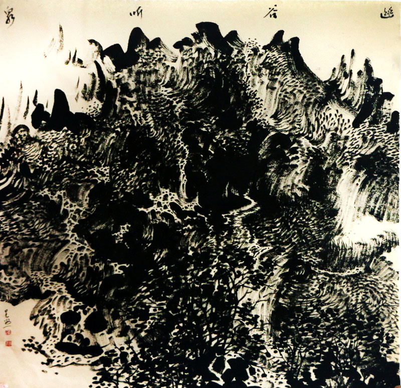焦墨純粹 氣象宏大——劉建敏先生山水作品在“成功美術(shù)館2024迎新春當(dāng)代書畫名家邀請展”展出