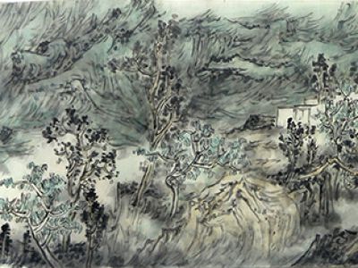 蒼蒼茫茫 生機郁郁——隴上山水畫家金長虹先生畫作（《西部成功書畫家》刊載）簡析