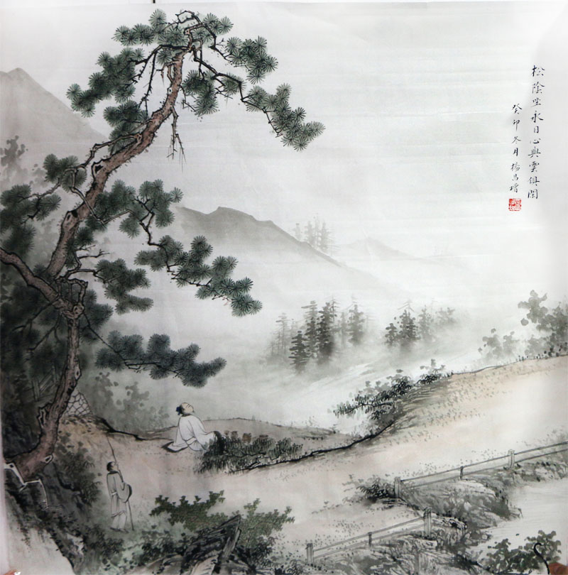 筆簡意濃 寧靜高古——楊昌增畫作在“成功美術館2024迎新春當代書畫名家邀請展”展出