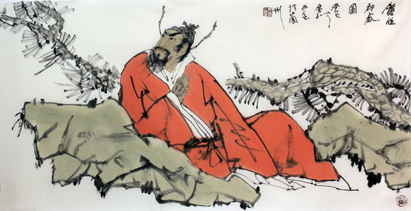 以線賦形 律動神生——當代人物畫家何雨春先生作品在“成功美術館·迎新春當代書畫名家邀請展”展出