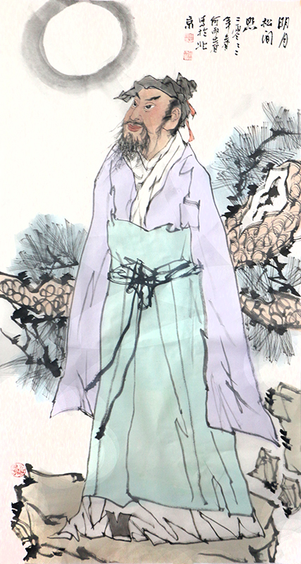 以線賦形 律動神生——當代人物畫家何雨春先生作品在“成功美術館·迎新春當代書畫名家邀請展”展出