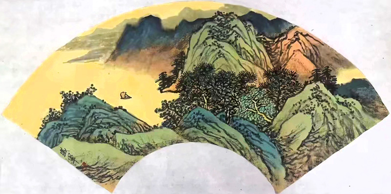 春山如黛 碧溪遠來——湖北山水畫家唐盛軍先生畫作參展“成功美術館2024迎新春當代書畫名家展”獲好評