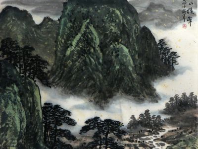 春山如黛 碧溪遠來——湖北山水畫家唐盛軍先生畫作參展“成功美術館2024迎新春當代書畫名家展”獲好評