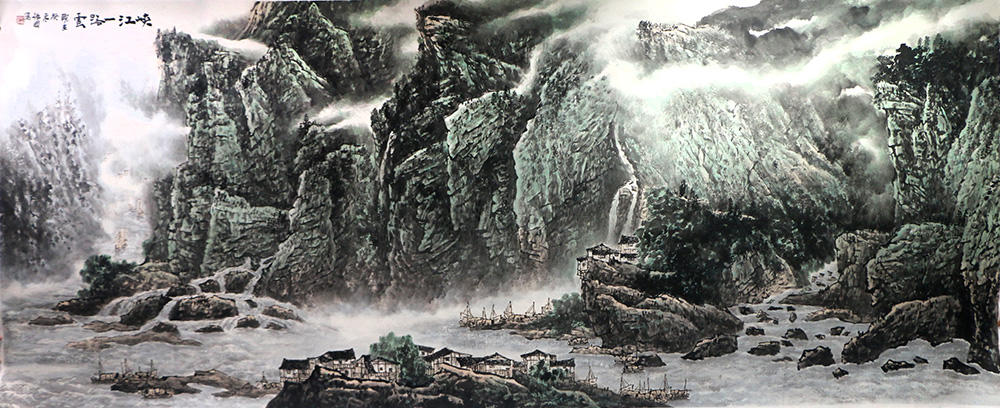 巨嶂山水雄 咫尺天地寬——淺談著名山水畫家程振國先生作品（甲辰賀新春展）的自然取象及蘊含的體物得神之境