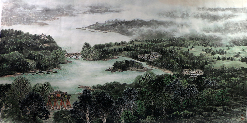 巨嶂山水雄 咫尺天地寬——淺談著名山水畫家程振國先生作品（甲辰賀新春展）的自然取象及蘊含的體物得神之境