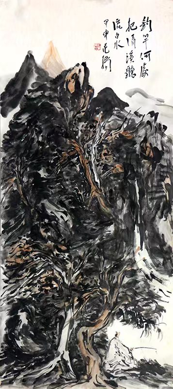 寓沉雄于律動(dòng) 寄心懷于天地——略談范揚(yáng)先生山水繪畫（甲辰賀新春展）的“技”之外顯與“道”之內(nèi)蘊(yùn)