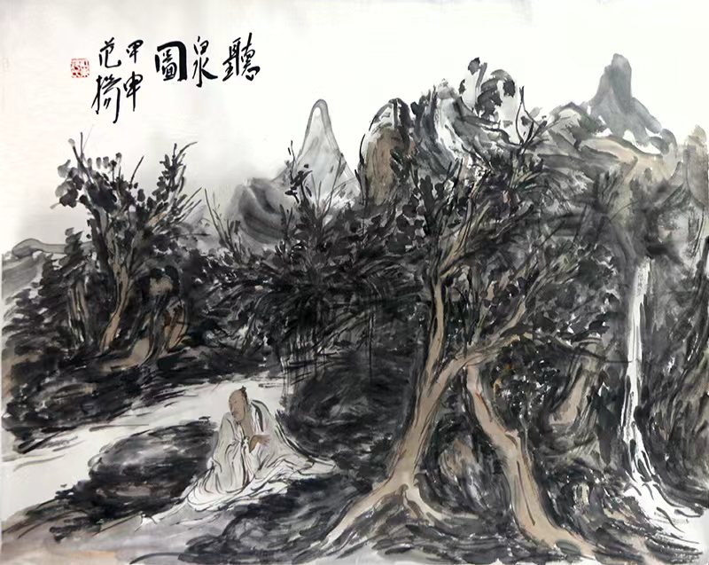 寓沉雄于律動(dòng) 寄心懷于天地——略談范揚(yáng)先生山水繪畫（甲辰賀新春展）的“技”之外顯與“道”之內(nèi)蘊(yùn)