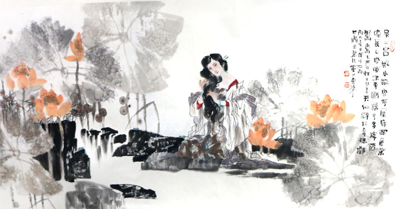 詩(shī)意的棲息地——隴上著名人物畫(huà)家董兆惠先生仕女圖（館藏名家作品甲辰賀新春展）賞讀