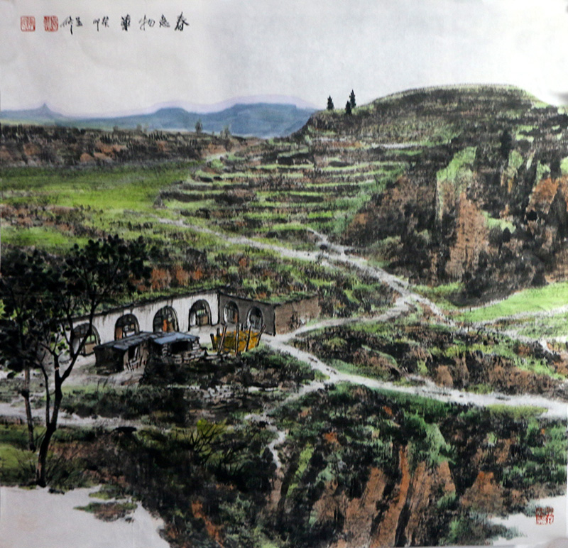 得塬野萬象 寫黃土精神——當代著名畫家李呈修先生作品（成功美術館甲辰賀新春展）賞讀