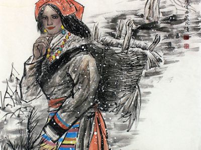 寫雪域雄渾 繪人物風神——《西部成功書畫家》刊載楊雷鳴先生國畫作品賞讀