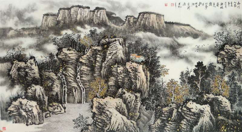 山川藏古韻 畫面起風云——《西部成功書畫家》刊載趙書亭山水畫賞析