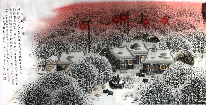 皴筆點厾造景 田園詩意之境——當代山水畫家李新聲先生作品（《西部成功書畫家》刊載）賞讀