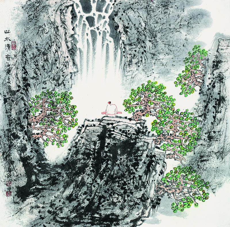 皴筆點厾造景 田園詩意之境——當代山水畫家李新聲先生作品（《西部成功書畫家》刊載）賞讀