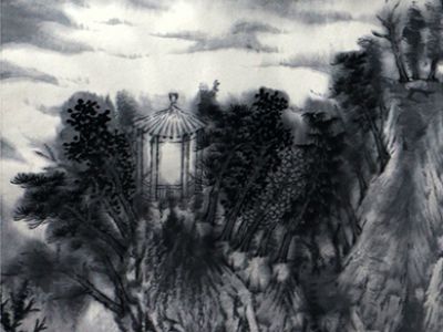 朦朧靜照 悠然忘我——中國美院張谷旻教授山水畫作（《西部成功書畫家》刊載）簡析