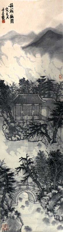 朦朧靜照 悠然忘我——中國美院張谷旻教授山水畫作（《西部成功書畫家》刊載）簡析
