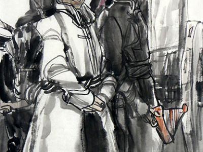 筆墨淳樸 造型傳神——《西部成功書畫家》刊載傅向宏人物畫作品賞析