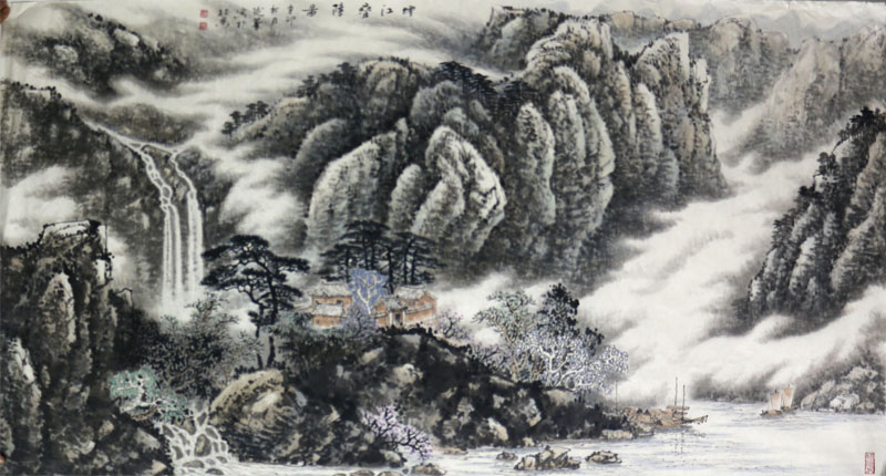 山色蒼潤(rùn)  群峰攬秀——《西部成功書(shū)畫(huà)家》刊載趙延華山水畫(huà)淺賞