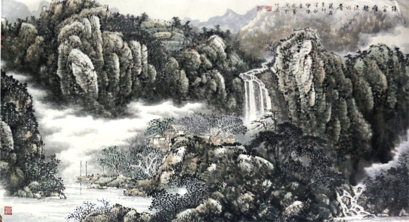 山色蒼潤(rùn)  群峰攬秀——《西部成功書(shū)畫(huà)家》刊載趙延華山水畫(huà)淺賞