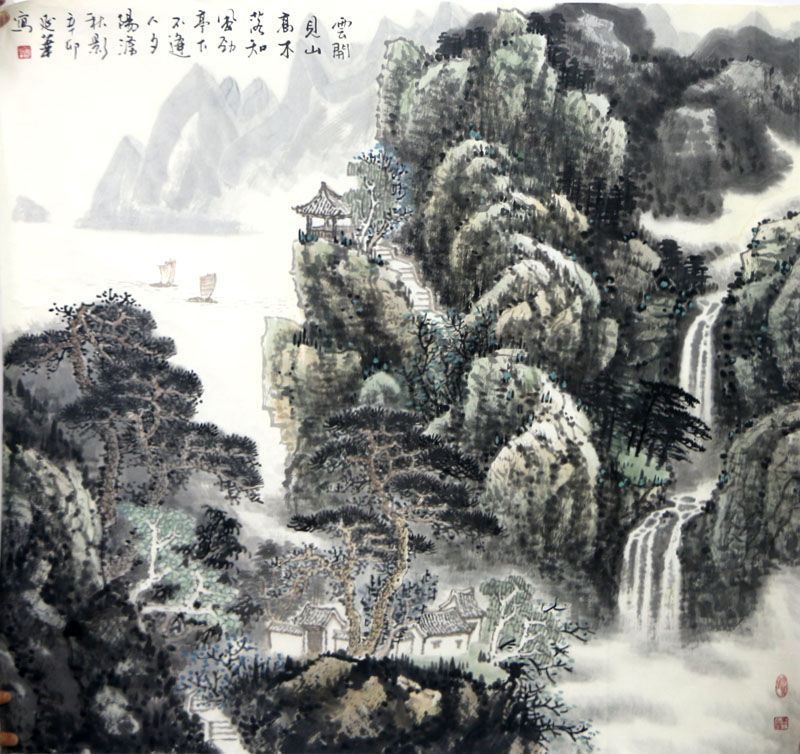 山色蒼潤(rùn)  群峰攬秀——《西部成功書(shū)畫(huà)家》刊載趙延華山水畫(huà)淺賞
