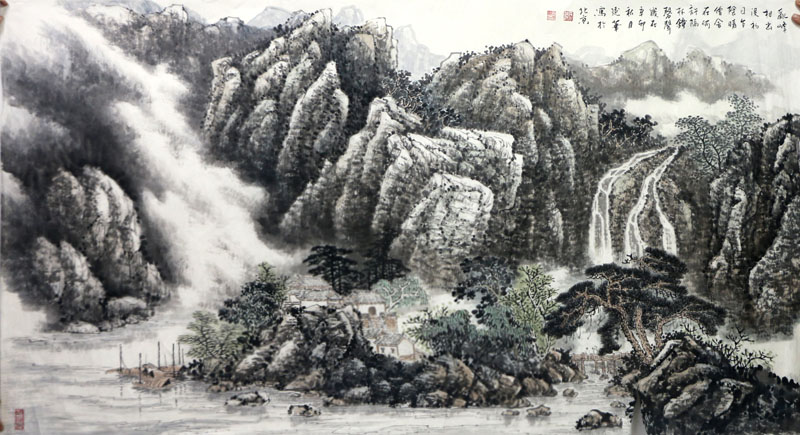 山色蒼潤(rùn)  群峰攬秀——《西部成功書(shū)畫(huà)家》刊載趙延華山水畫(huà)淺賞