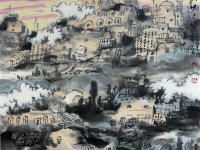 筆涉中西 畫蘊激情——新疆師范大學美術學院盧野教授畫作（《西部成功書畫家》刊載）賞析