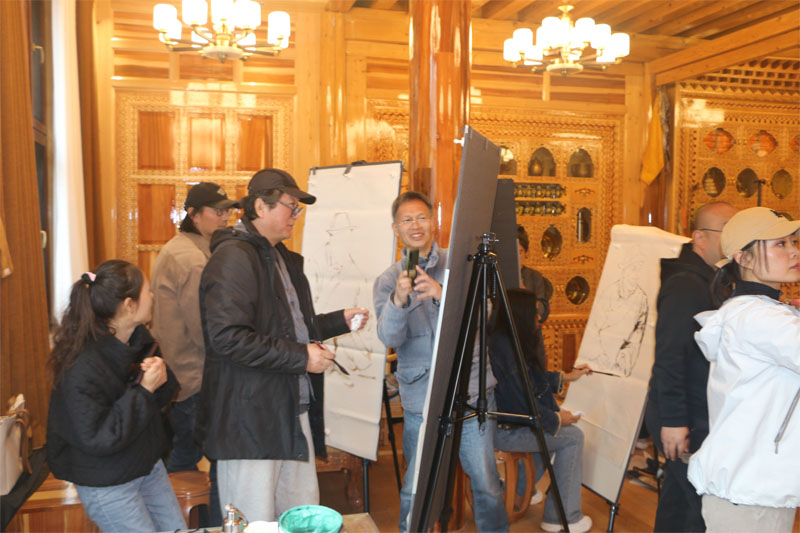 用心體驗 用意寫生——中國國家畫院張江舟師生甘南采風活動散記四