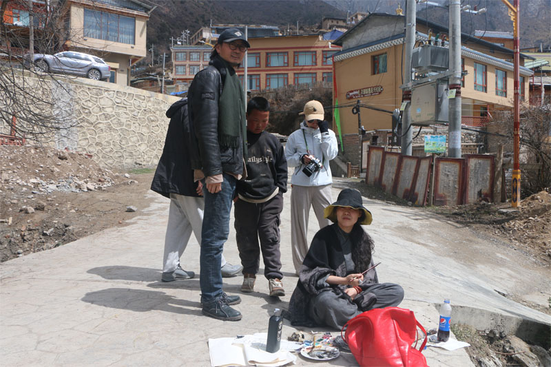 用心體驗 用意寫生——中國國家畫院張江舟師生甘南采風活動散記四