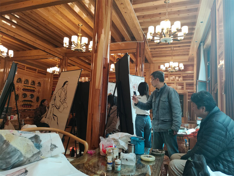 用心體驗 用意寫生——中國國家畫院張江舟師生甘南采風活動散記四